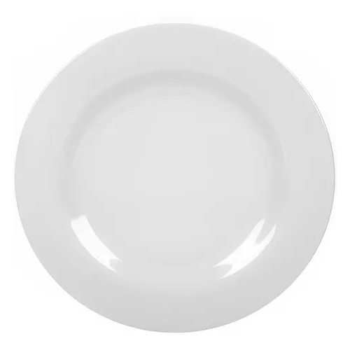 PRATO SOBREMESA MELAMINE BRANCA 18 CM YAN - 2974 UN COM 1 UN