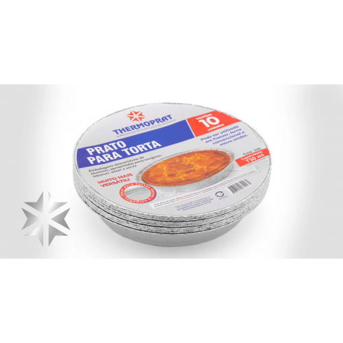 PRATO ALUM TORTA 730ML S/TP THERMOPRAT - 335 CX COM 200 UN