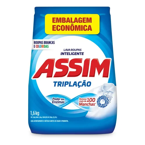 DETERGENTE PO ASSIM 1,6 KG MINUANO - 403927 PT COM 1 UN