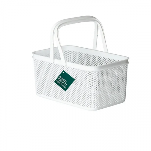 CESTO C/ALCA RETANGULAR BR 30X18X15CM LIN - 1992 UN COM 1 UN