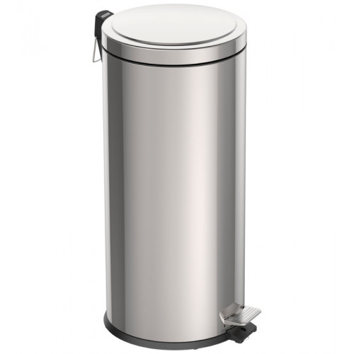 Lixeira Inox Com Pedal 30 Litros Tramontina Cor Cinza