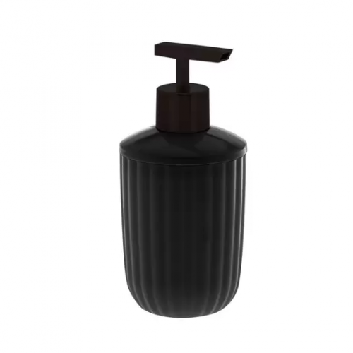 PORTA SABONTE LIQUIDO CANELATTA BLACK PAR - 2066 UN COM 1 UN