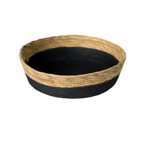 Cesto De Fibra Natural e Algodão C/ Alça 35x10 Multiuso 3040
