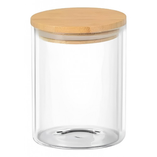 POTE HERMETICO BOR C/TAMPA BAMBU 750 ML - 8080 UN COM 1 UN