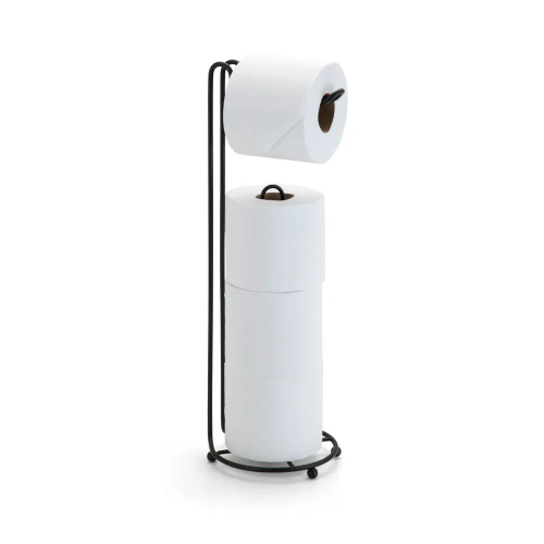 SUPORTE P/PAPEL HIGIENICO BLACK ARTHI - 2512 4 ROLOS UN COM 1 UN
