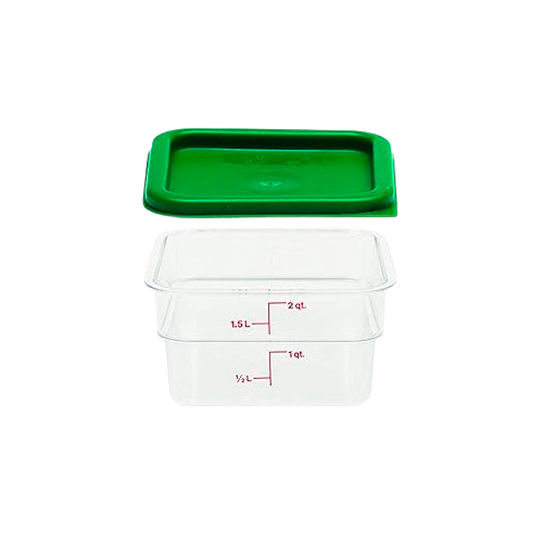 POTE QUADRADO POLICARBONATO 1,5 LTS - GP712 UN COM 1 UN