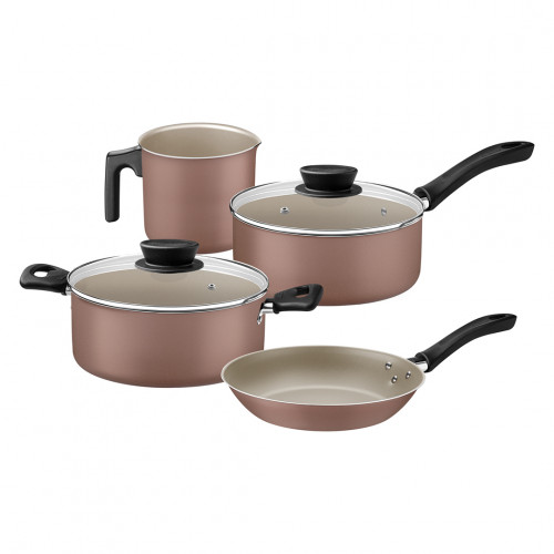 JOGO PANELAS LINZ ROSE 4 PECAS TRAMONTINA - 28299/304 JG COM 4 UN