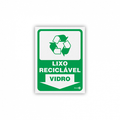 PS 30X13 LIXO RECICLAVEL VIDRO ENCARTALE - PS-194 UN COM 1 UN