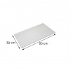 Placa de Polietileno 30x50cm Branca Profissional Kitplas