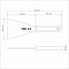 Espatula Raspador Inox 5x4 Profissional Lar Tramontina