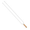 Espeto Duplo P/ Assar Carne Linguiça Costela Churrasco 85cm