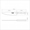Faca Carne Churrasco Inox 8 Polegadas Ultracorte Tramontina