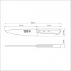 Faca para cozinha 7" Aço Carbono Cabo Madeira Tramontina