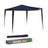 Tenda Gazebo Ráfia Desmontável Em Aço 3x3 Mts Azul Mor