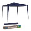 Tenda Gazebo Ráfia Desmontável Em Aço 3x3 Mts Azul Mor