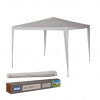 Tenda Gazebo Ráfia Desmontável Em Aço 3x3 Mts Branco Mor