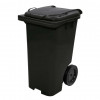 Container Lixeira Plástico Injetado Com Rodas 240Lts Preto