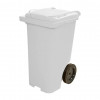Container Lixeira Plástico Injetado Com Rodas 240Lts Branco