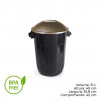 LIXEIRA C/ TAMPA 31 LITROS ECO BLACK PLASÚTIL (545)