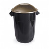 LIXEIRA C/ TAMPA 58 LITROS ECO BLACK PLASÚTIL (2391)