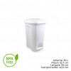 LIXEIRA C/ PEDAL 30 LITROS BRANCO PLASÚTIL (2979)