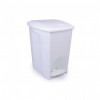 LIXEIRA C/ PEDAL 14 LITROS BRANCA PLASÚTIL (2273)