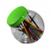 POTE MULTIUSO PET C/ TAMPA PP 14CMx10,2CMx14,2CM 1.300 ML COLORIDO GALVANOTEK 1 UN (G1020)