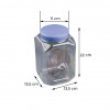 POTE MULTIUSO PET C/ TAMPA PP 13,5CMx13,5CMx22CM 3,400 ML COLORIDO GALVANOTEK CX C/ 24 UN (G1053)