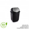 LIXEIRA GIRA TOP 15 LITROS ECO BLACK PLASUTIL (2496)