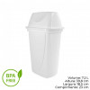 LIXEIRA BASCULANTE 7,2 LITROS BRANCA PLASUTIL (4744)