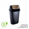 LIXEIRA BASCULANTE 11,8 LITROS ECO BLACK PLASÚTIL (3486)
