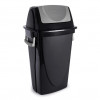 LIXEIRA BASCULANTE 60 LITROS ECO BLACK PLASÚTIL (3475)
