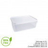 POTE RETANGULAR MODULINE 4,3 LITROS  PLASÚTIL (2301)