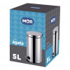 LIXEIRA C/PEDAL INOX 5 LTS AGATA MOR - 1 UNIDADE