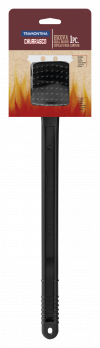 Escova Para Limpar Grelha C/ Cerdas Aço Inox Tramontina 44cm