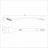 Escova Para Limpar Grelha C/ Cerdas Aço Inox Tramontina 44cm