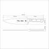 Faca Chef Tramontina Century Aço Inox Cabo Policarbonato 8