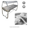 Cuba Inox Gastronômica Gn 1/1 100mm Sem Alça E Sem Tampa