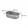 Cuba Inox Gastronômica Gn 1/4 100mm Sem Alça E Sem Tampa