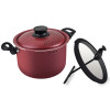 Panela Tramontina 3 Em 1 Antiaderente 4,8L Paris Cereja
