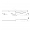 FACA UTILITY EM AÇO INOX PRETO PLENUS 6" TRAMONTINA