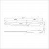 Faca Para Pão Tramontina Plenus Em Aço Inox Off White 8''