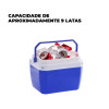 Caixa Térmica Cooler 6 Litros Paramount - 850 - Azul