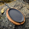 Tábua Churrasco Com Mix Grill Oval Ferro Fundido Tramontina