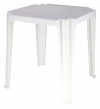 Mesa De Plastico Quadrada 70x70 Tramontina Tambaú Branco Fwt