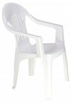 Poltrona Com Braços Monobloco Branca Imbe Tramontina