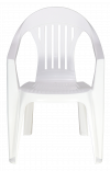 Poltrona Com Braços Monobloco Branca Imbe Tramontina