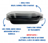 Bandeja Forneável Com Tampa 800ml Galvanotek G240 C/ 100Un