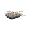 Bandeja Forneável Com Tampa 800ml Galvanotek G240 C/ 100Un