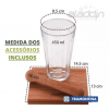 Kit Caipirinha Tramontina 3 Pçs Copo 450ml Tábua Macerador